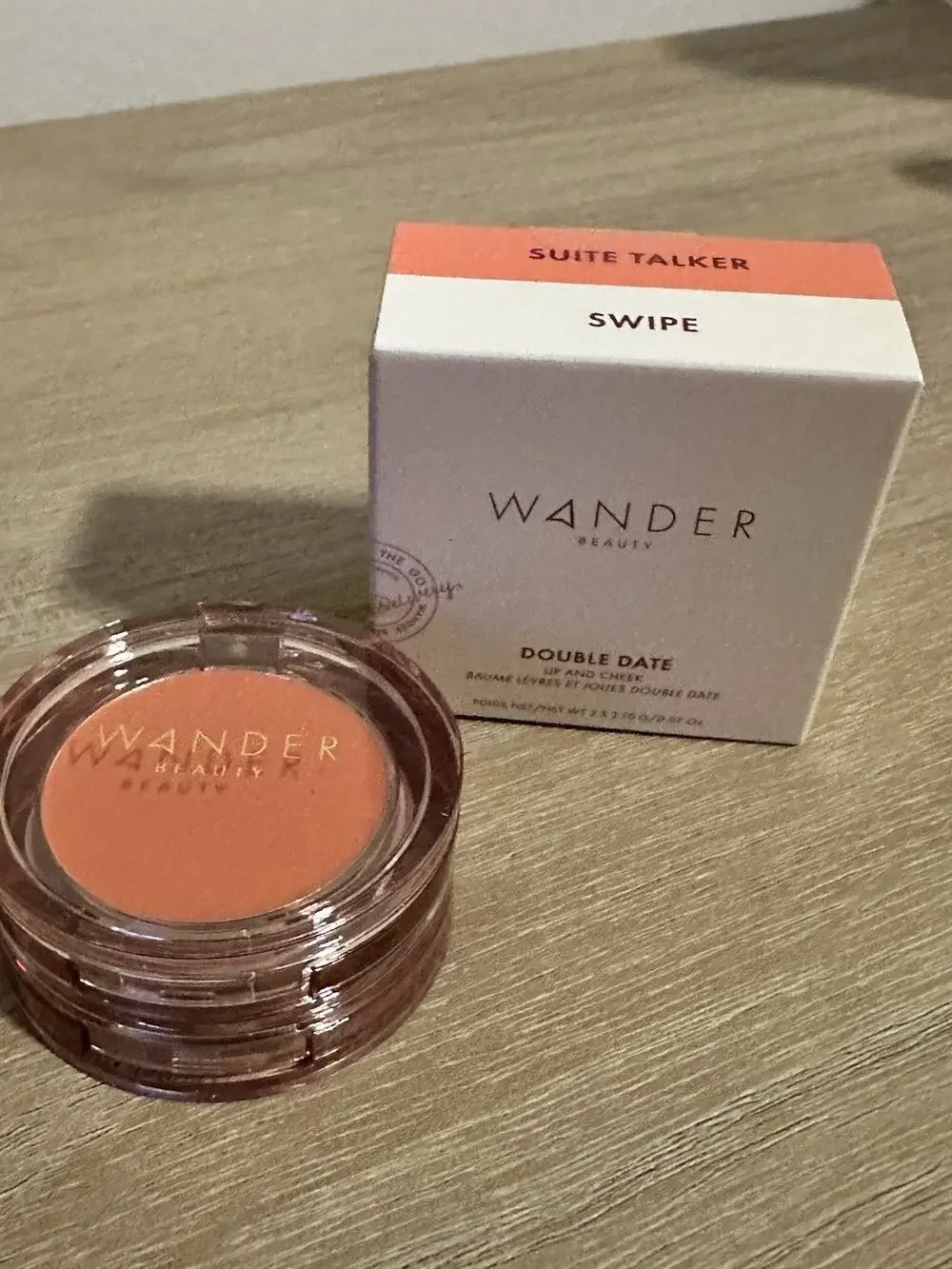 Wander Beauty Double Date Lip & Cheek Cream Blush Balm New In Box